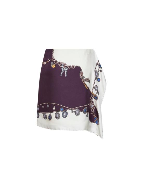 26FW 베르사체 스커트 1025820 1A186365R880 PURPLE - VERSACE