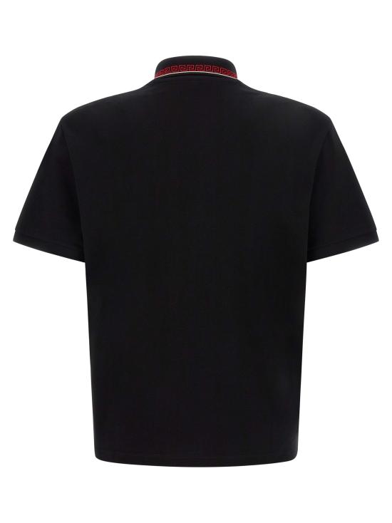 26FW 베르사체 폴로 티셔츠 1026007 1A186881B000 BLACK - VERSACE