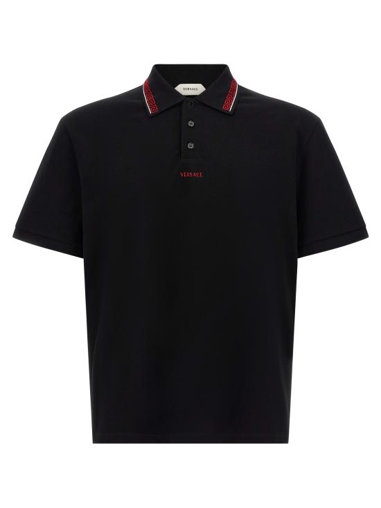 26FW 베르사체 폴로 티셔츠 1026007 1A186881B000 BLACK
