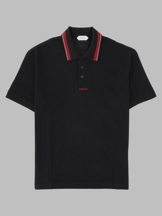 26FW 베르사체 폴로 티셔츠 1026007 1A186881B000 BLACK