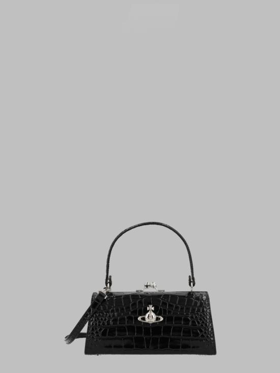 26FW 비비안웨스트우드 오르브 메탈 버클 레더 벨트 4B01000QW L0098N401 BLACK