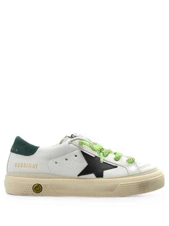 26FW [키즈] 골든구스 스니커즈 GYF00496 F008670 10349 WHITE BLACK GREEN - GOLDEN GOOSE
