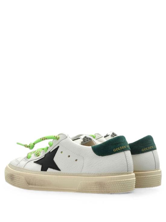 26FW [키즈] 골든구스 스니커즈 GYF00496 F008670 10349 WHITE BLACK GREEN - GOLDEN GOOSE