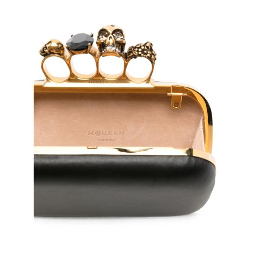 26FW 알렉산더 맥퀸 클러치/파우치 850311 1AAJD 1000 GOLD BLACK - ALEXANDER MCQUEEN
