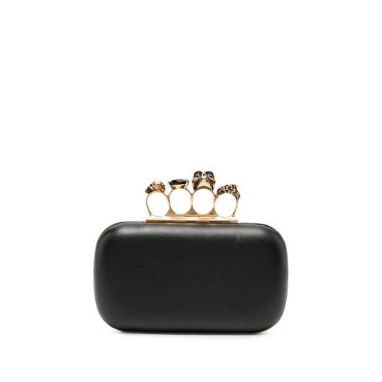26FW 알렉산더 맥퀸 클러치/파우치 850311 1AAJD 1000 GOLD BLACK