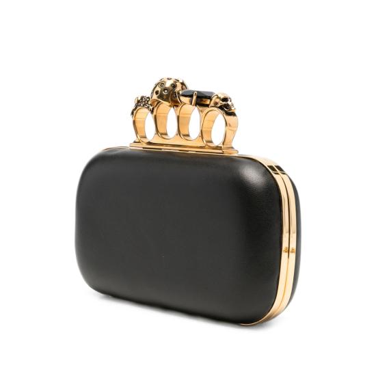 26FW 알렉산더 맥퀸 클러치/파우치 850311 1AAJD 1000 GOLD BLACK - ALEXANDER MCQUEEN