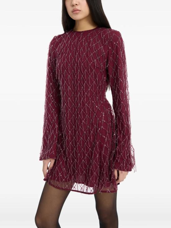 26FW 로테이트 미디 원피스 1165572694 WINE BORDEAUX - ROTATE