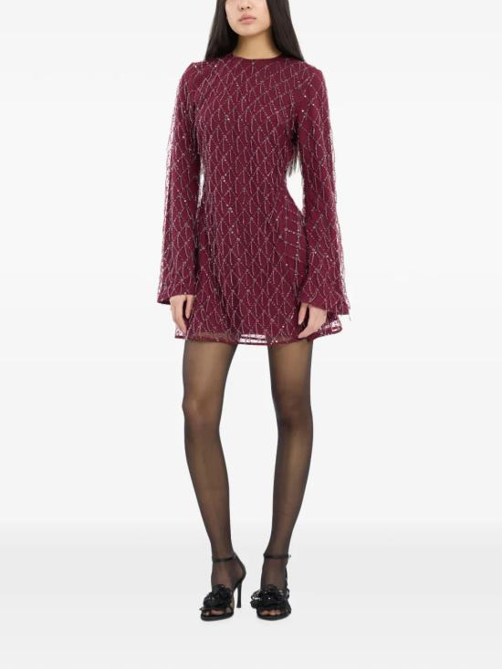 26FW 로테이트 미디 원피스 1165572694 WINE BORDEAUX - ROTATE