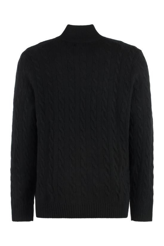 26FW 폴로 랄프로렌 포니 자수 케이블 니트 점퍼 710876766 005 NERO - POLO RALPH LAUREN