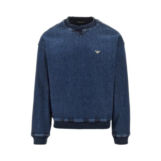 26FW 엠포리오 아르마니 긴팔 티셔츠 EM006614AF27722 Blue