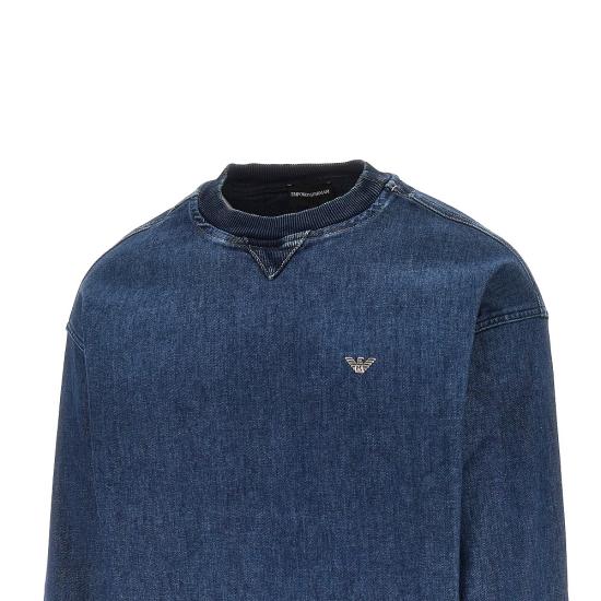 26FW 엠포리오 아르마니 긴팔 티셔츠 EM006614AF27722 Blue - EMPORIO ARMANI