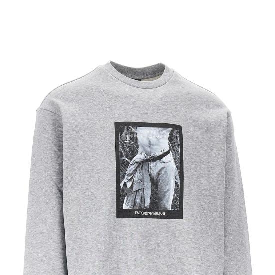 26FW 엠포리오 아르마니 긴팔 티셔츠 EM006933AF27740 Grey - EMPORIO ARMANI