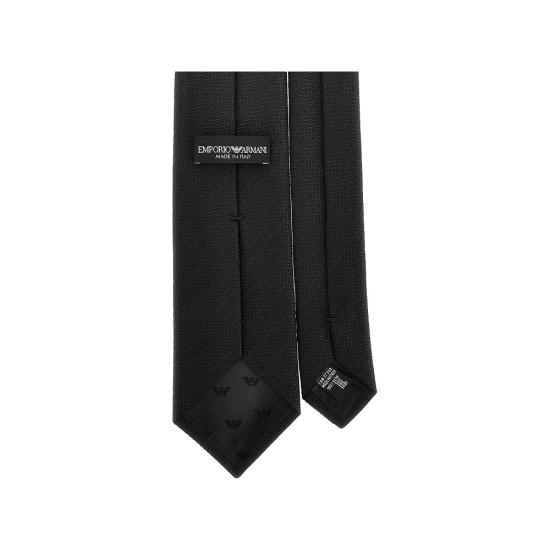 26FW 엠포리오 아르마니 넥타이 EM001344TE22405 Black - EMPORIO ARMANI