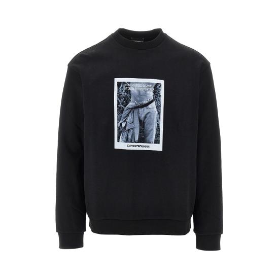 26FW 엠포리오 아르마니 긴팔 티셔츠 EM006933AF27740 Black
