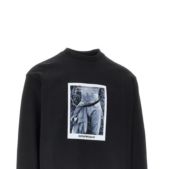 26FW 엠포리오 아르마니 긴팔 티셔츠 EM006933AF27740 Black - EMPORIO ARMANI