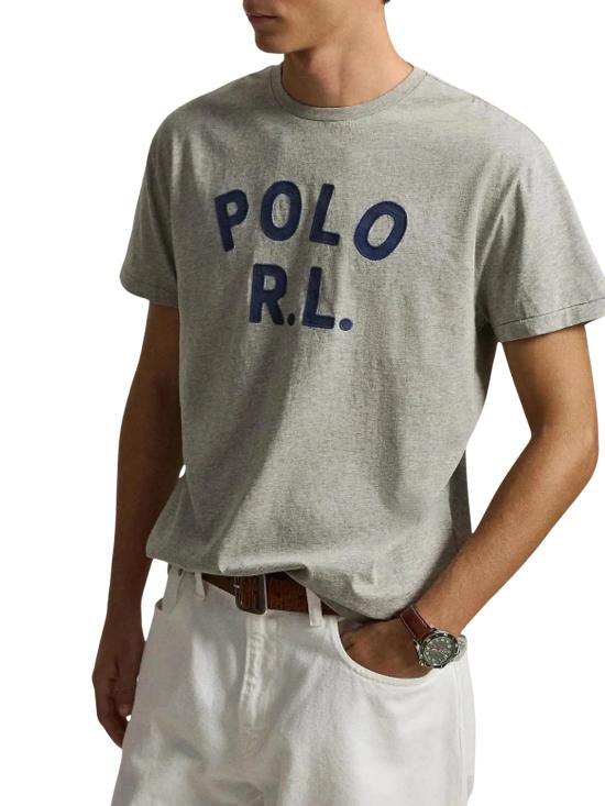 26FW 랄프 로렌 반팔 티셔츠 710B20222 004 GREY - RALPH LAUREN