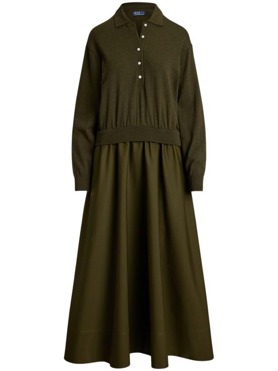 26FW 랄프 로렌 미디 원피스 211B17448 002 GREEN