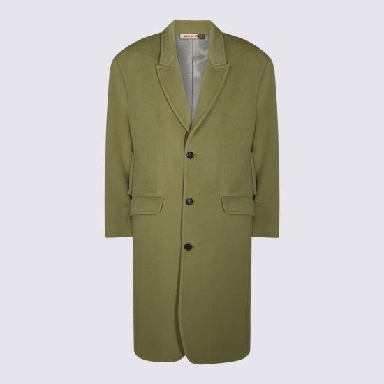 26FW 마르니 코트 TUMU0157U0 UTWA4900V16 LIME - MARNI
