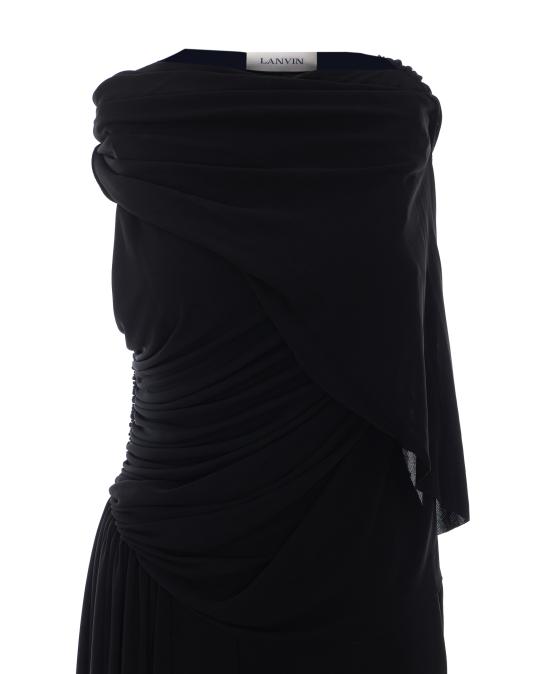 26FW 랑방 미디 원피스 JS0001 639210 Black - LANVIN