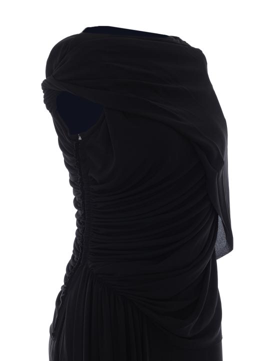 26FW 랑방 미디 원피스 JS0001 639210 Black - LANVIN