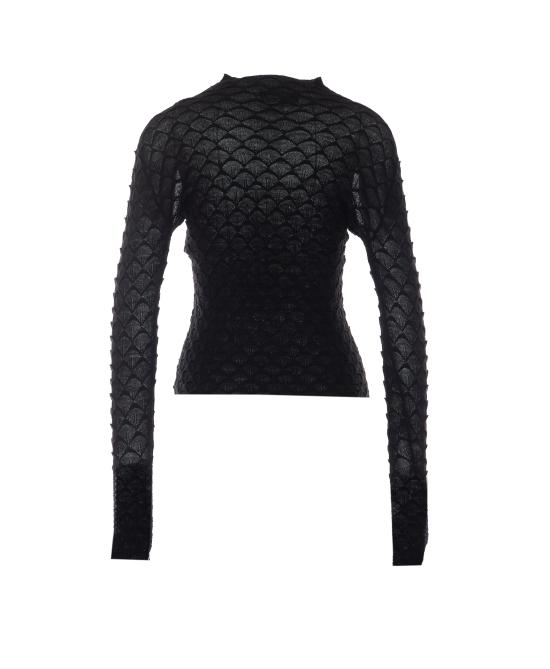 26FW 랑방 스웨터 PO0005 K12310 BLACK - LANVIN