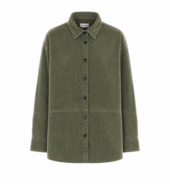 26FW 트루 에비뉴 셔츠 LUDOVICA CORDUROYOLD GREEN