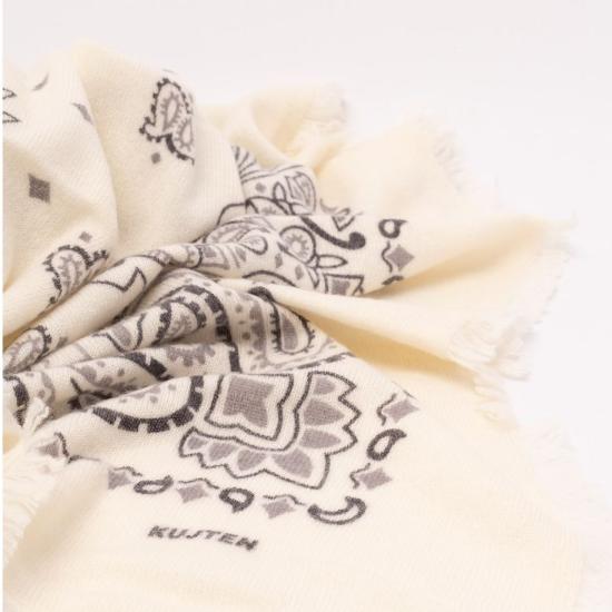 26FW 쿠즈텡 머플러/스카프 AK2900 2563 BLANC GRIS - KUJTEN