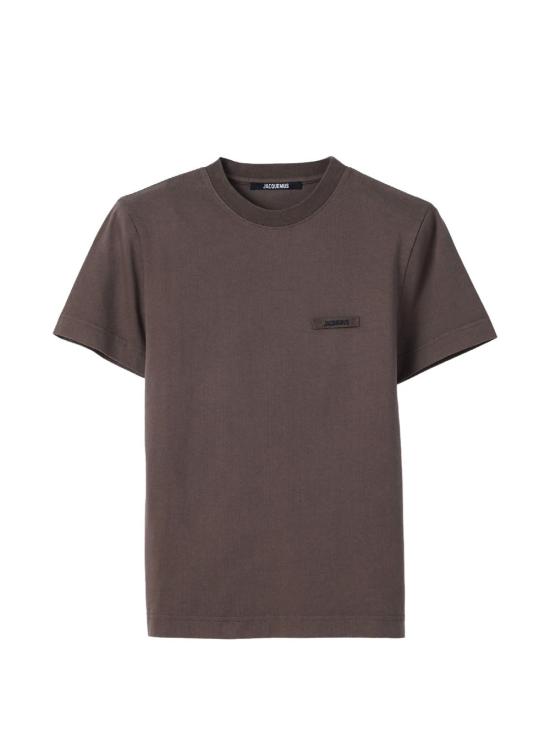 26FW 자크뮈스 그로그랭 로고 솟슬리브 티셔츠 TSW00550 AJ00029850 BROWN