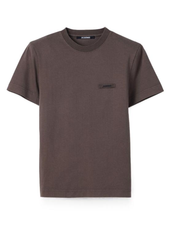 26FW 자크뮈스 그로그랭 로고 솟슬리브 티셔츠 TSW00550 AJ00029850 BROWN - JACQUEMUS