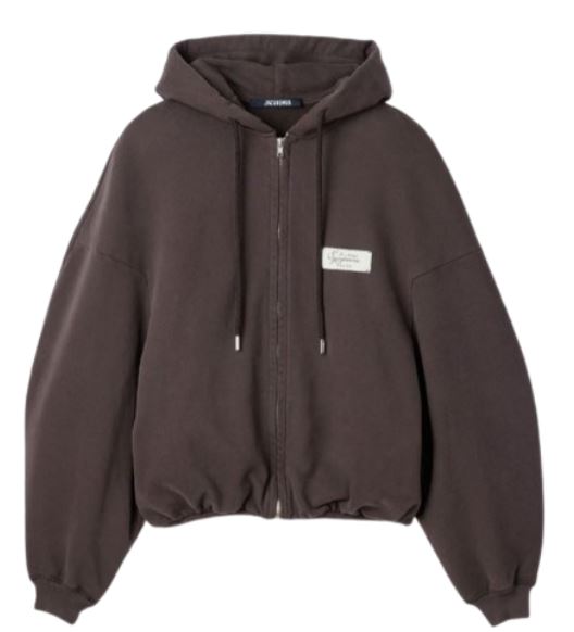 26FW 자크뮈스 후드 티셔츠 HOU00314 AJ00325881 DARK BROWN