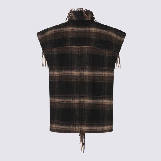 26FW 이자벨마랑에뚜왈 코트 26AGI0099FA D3D01EBKKI BLACK KHAKI - ISABEL MARANT ETOILE