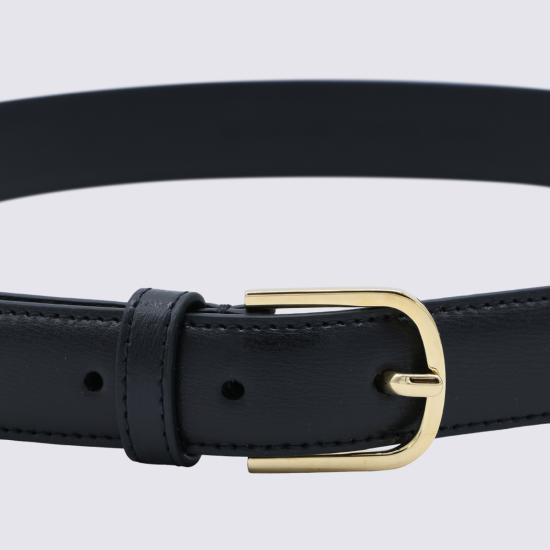 26FW 토템 슬림 트라우저 레더 벨트 233812612200 001 BLACK - TOTEME