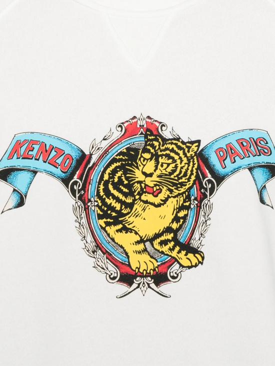 26FW 겐조 긴팔 티셔츠 FG65SW1544MQ 02 WHITE CASSE - KENZO