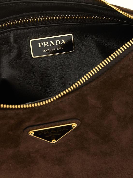 26FW 프라다 가죽 토트백 1BC301VLVO2C4SF0003 Brown - PRADA