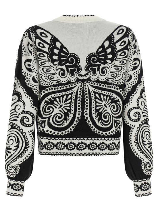 26FW 팜 리오 가디건 36127426004 White Black - FARM RIO