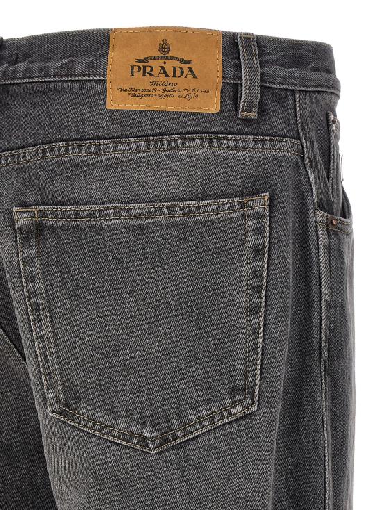 26FW 프라다 데님 팬츠 GEP457SOOO6288F0557 Black - PRADA