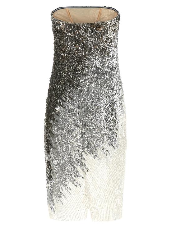 26FW 엘리자베타프랜치 미디 원피스 AB02067E2360 Silver - ELISABETTA FRANCHI