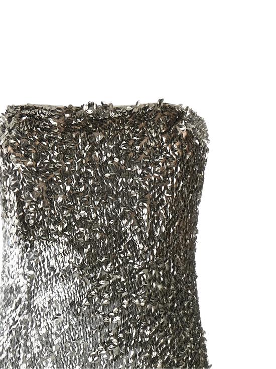26FW 엘리자베타프랜치 미디 원피스 AB02067E2360 Silver - ELISABETTA FRANCHI