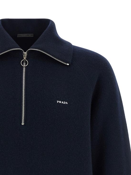 26FW 프라다 가디건 UMF398SOOO6242F0008 Blue - PRADA