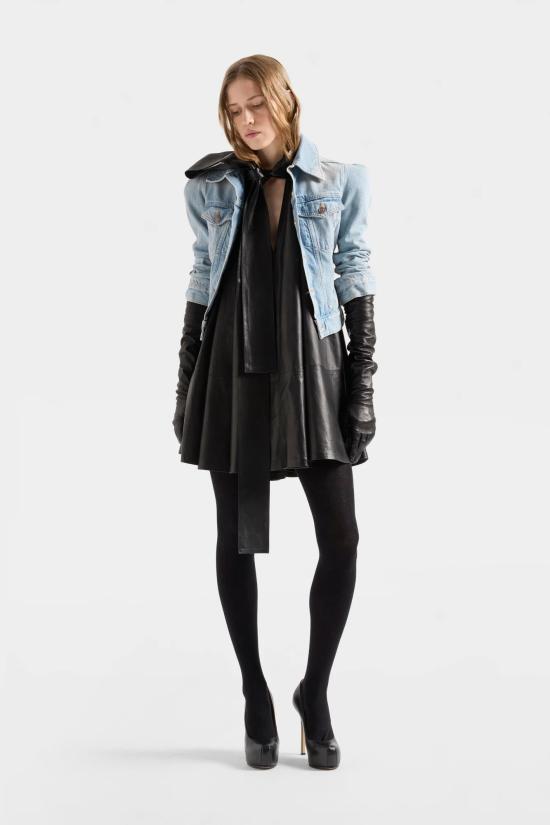 26FW 세븐포올맨카인드 미디 원피스 7NFD0H70 U71JI Black - 7 FOR ALL MANKIND