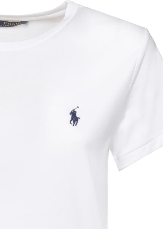 26FW 랄프 로렌 코튼 저지 크루넥 숏 슬리브 티셔츠 211B14605 032 WHITE - RALPH LAUREN