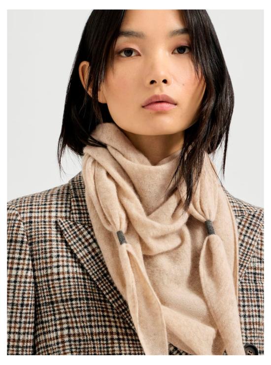 26FW 브루넬로 쿠치넬리 머플러/스카프 MSCDFSW03CVH10 Beige - BRUNELLO CUCINELLI