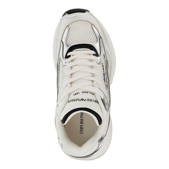 26FW 엠포리오 아르마니 스니커즈 EW003056AF27429 White - EMPORIO ARMANI
