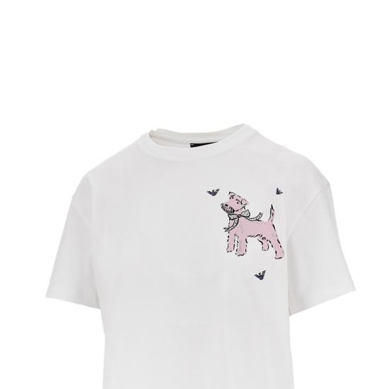 26FW 엠포리오 아르마니 탑 EW005338AF25885 White - EMPORIO ARMANI