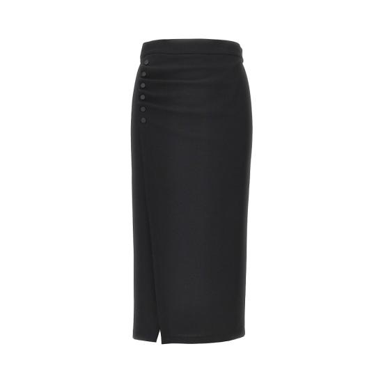 26FW 엠포리오 아르마니 롱 스커트 EW003475AF20901 Black