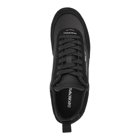26FW 엠포리오 아르마니 스니커즈 EW005078AF29273 Black - EMPORIO ARMANI