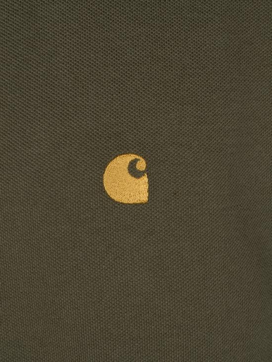 26FW 칼하트 WIP 숏슬리브 체이스 피케 폴로 I023807 3LRXX Leaf Gold - CARHARTT WIP