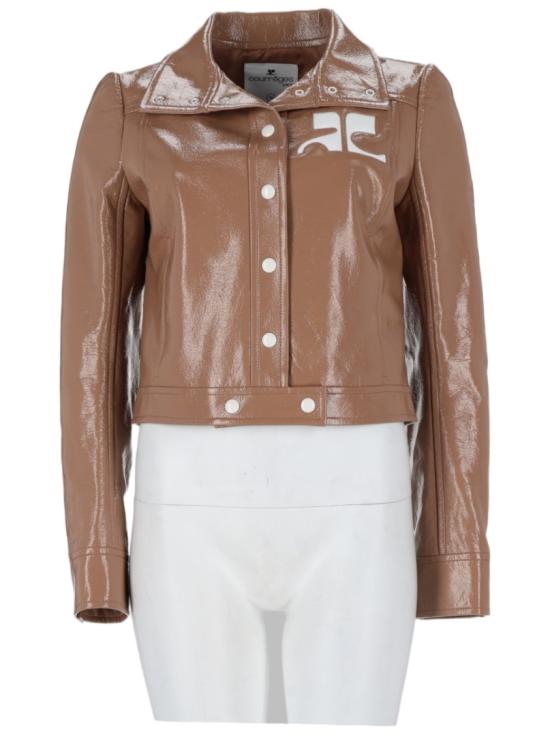 26FW 쿠레쥬 가죽 자켓 223CBL005 VY00141091 Brown