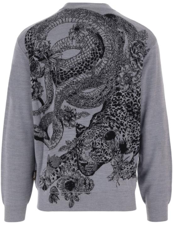 26FW 저스트까발리 니트웨어 81OAFM09CMN78827 Grey - JUST CAVALLI