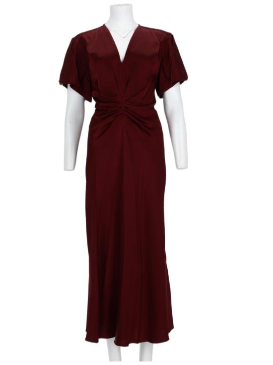 26FW 빅토리아 베컴 원피스 1226WDR005195D BURGUNDY Black